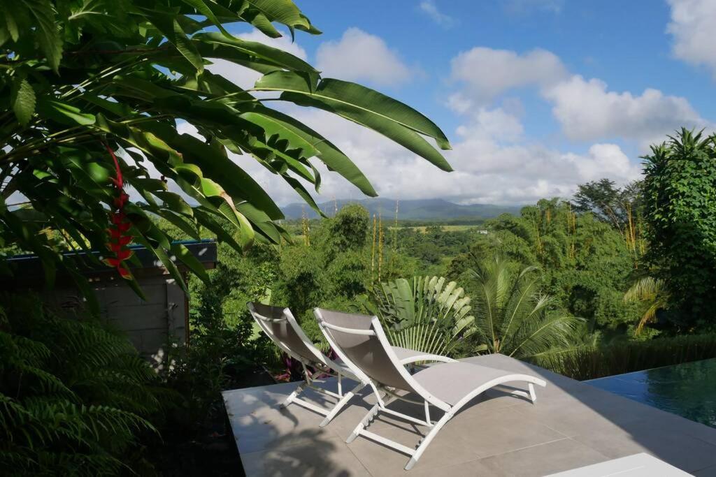 Villa Kumquat Avec Piscine Et Vue Sur Les Montagnes Petit-Bourg Buitenkant foto
